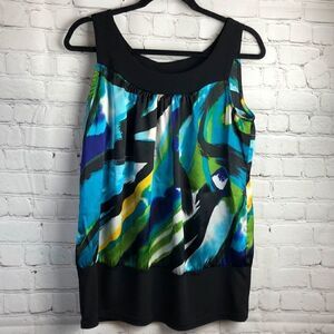 B Wear.  Satiny sleeveless blouse/cami. XL.